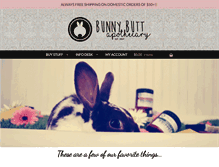 Tablet Screenshot of bunnybuttapothecary.com